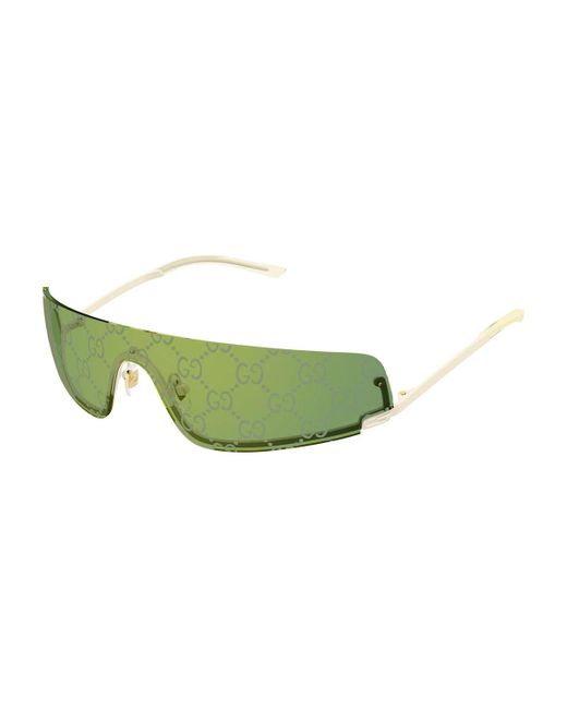 Gucci Green Gg1561S Linea Fashion 003 Ivory Sunglasses