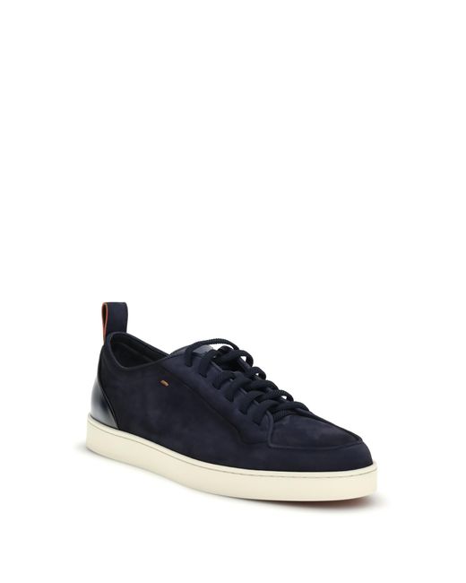 Santoni Blue Montecarlo Sneakers for men
