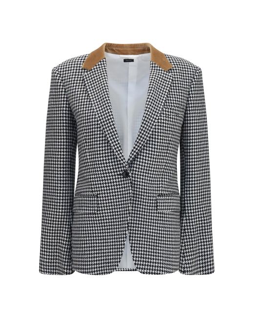 Tom Ford Black Jacket Houndstooth Cashmere- (Capra Hircus)