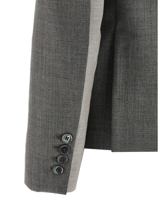Thom Browne Gray Fun-Mix' Blazer