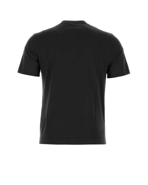 Fedeli Black Cotton Extreme T-Shirt for men