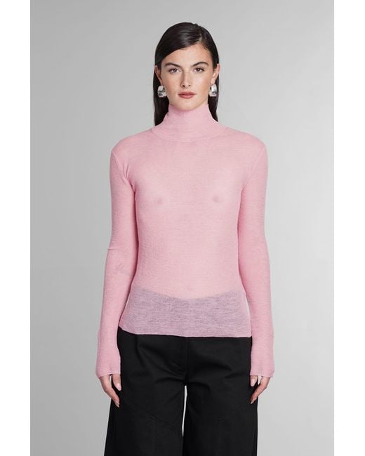 Jil Sander Knitwear In Rose pink Wool Lyst