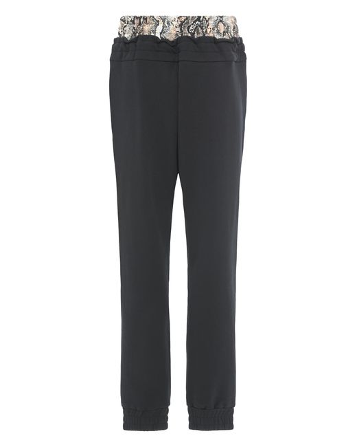 Just Cavalli Black Cotton Jogger Pants Track