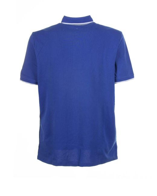 Blauer Blue Short-Sleeved Polo Shirt With Inserts for men