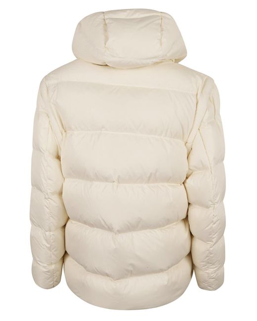 Emporio Armani White Oversized Plain Down Jacket for men