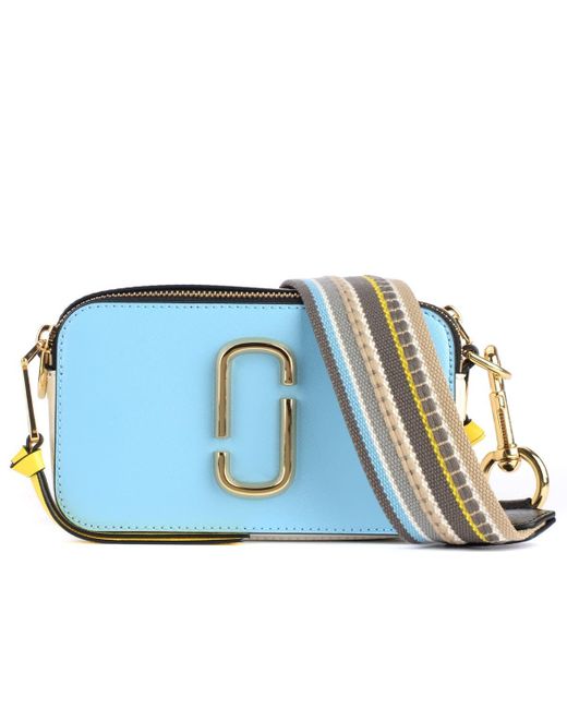 Marc Jacobs The The Colorblock Snapshot Light Blue And Beige Shoulder