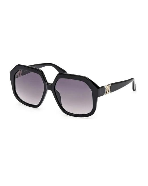 Max Mara Black Mm0056 01b Sunglasses