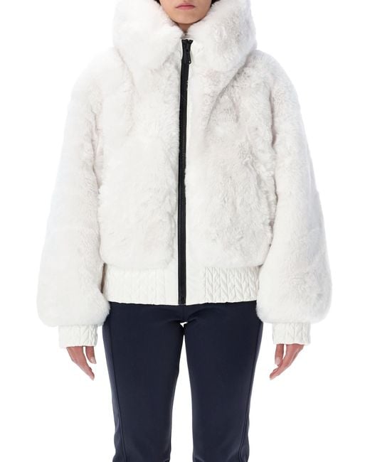 Goldbergh White Indira Reversible Faux Fur Ski Jacket