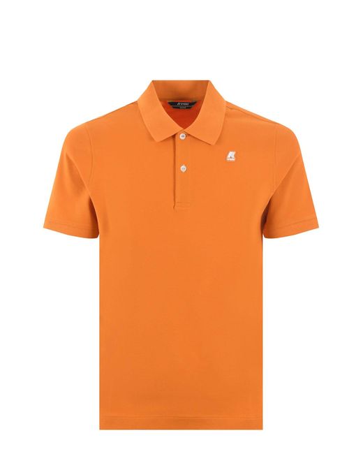 K-Way Orange Polo Shirt for men