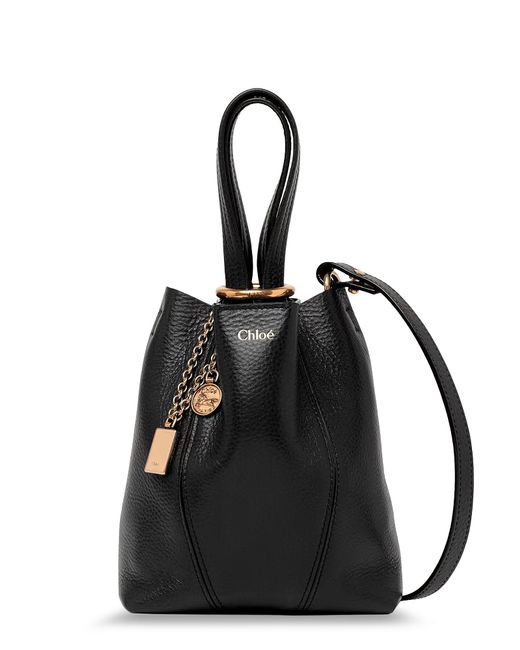 Chloé Black Chloé Spin Leather Crossbody Bag