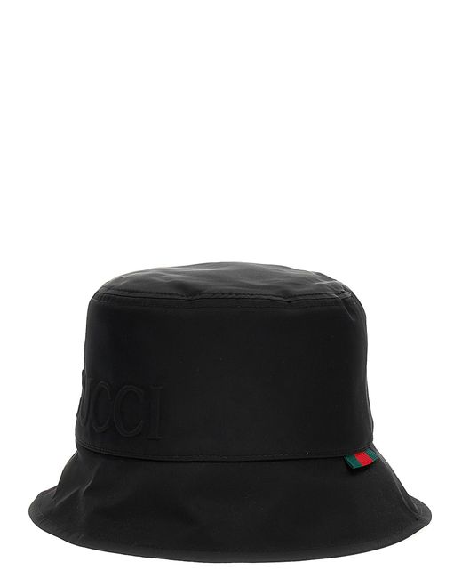 Gucci Black Logo Bucket Hat