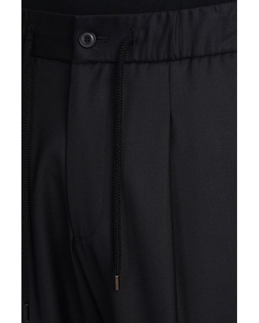 Giorgio Armani Pants In Black Wool for men