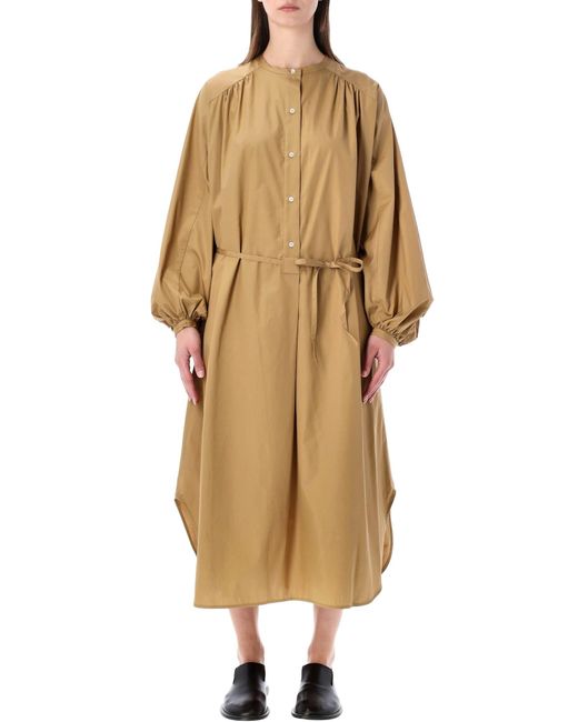 Loulou de Saison Natural Loulou Vitti Cotton Poplin Dress