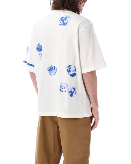 Burberry White Rose T-Shirt for men