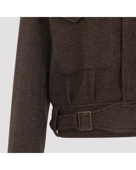 Ralph Lauren Brown Maddison Bomber Jacket
