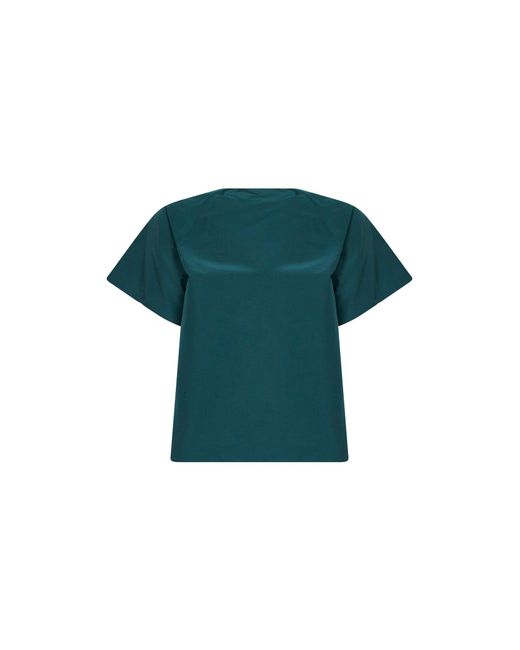 Weekend by Maxmara Green Blouse Wkdrecente Dark Taffeta Polyester Shirt