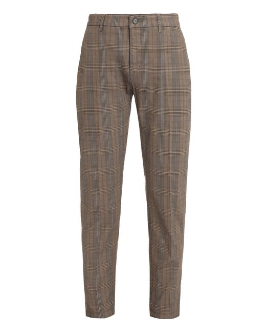 Department 5 Gray Stretch Cotton Chino Trousers Elastane Chinos for men