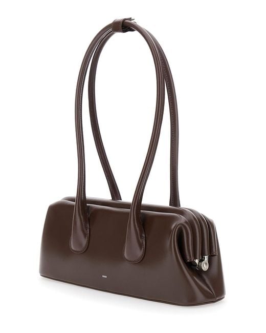OSOI Brown Shoulder Bag Boatwide Mini Leather Cow
