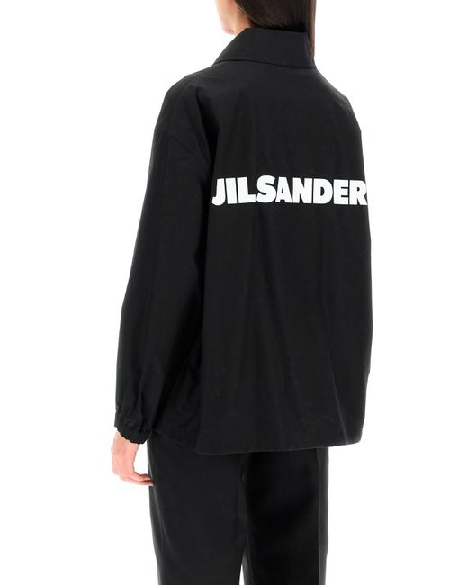 Jil Sander Black Anti-Drop Cotton Jacket