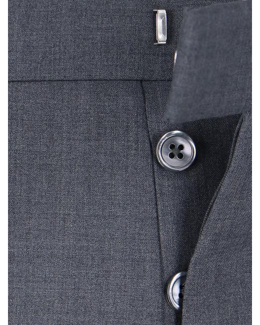 Thom Browne Blue '4-bar' Trousers for men