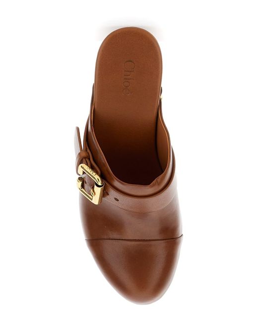 Chloé Brown 'Jeanette' Wedge Clog