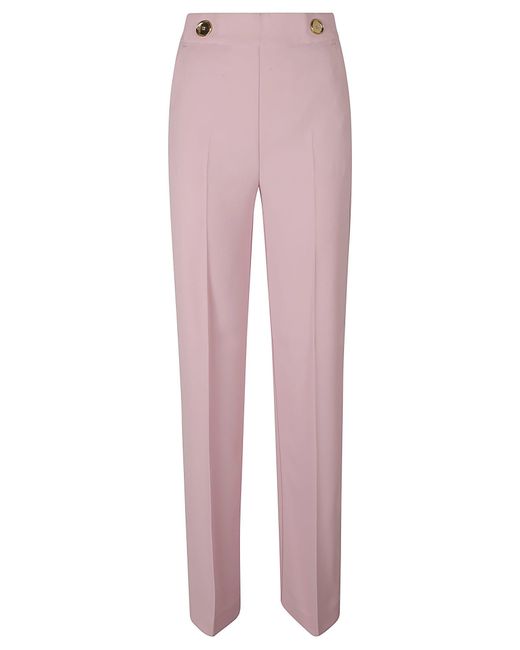 Pinko Pink Back Zip Trousers
