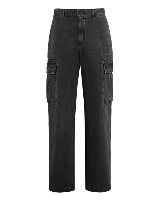 Givenchy Black 5-Pocket Straight-Leg Jeans Multi-Pocket Cotton Trousers for men