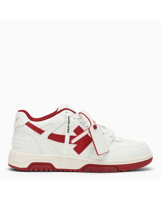 Off White c o Virgil Abloh Out Of Office White red Low Trainer