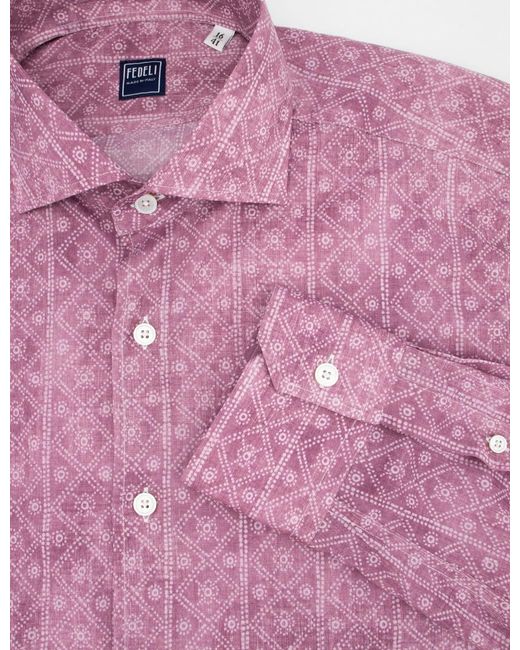 Fedeli Pink Shirt for men