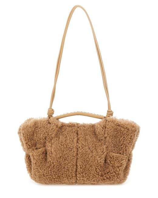 Hereu Brown Arta Curly Mini Bag Leather Handbags