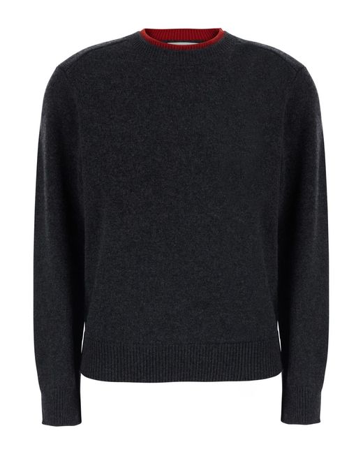 Loulou de Saison Black Sweater Otis Cashmere Tops