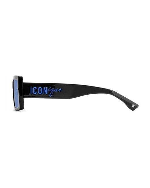 DSQUARED2 ICON Black Sunglasses Acetate Eyewear for men