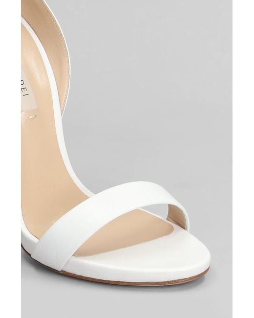 Casadei White Blade Sandals