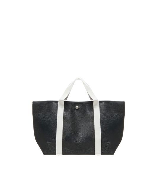Herve Chapelier Black 615G09 Medium Tote Bag