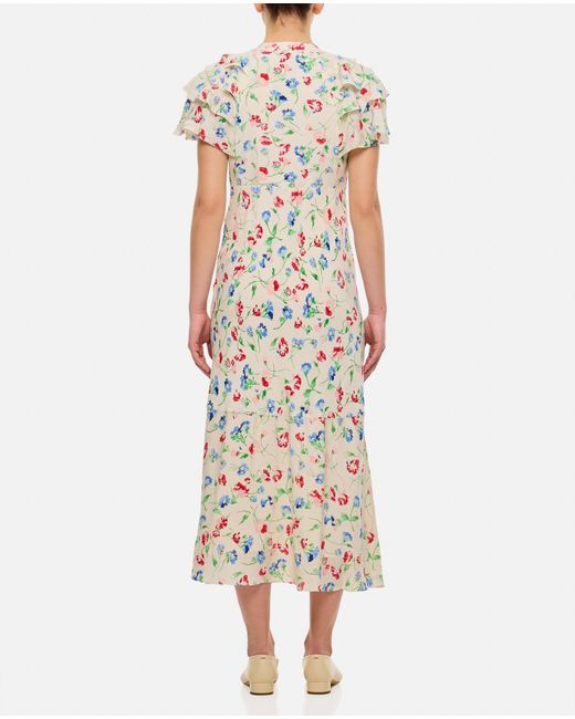 Polo Ralph Lauren White Short Sleeves Midi Dress