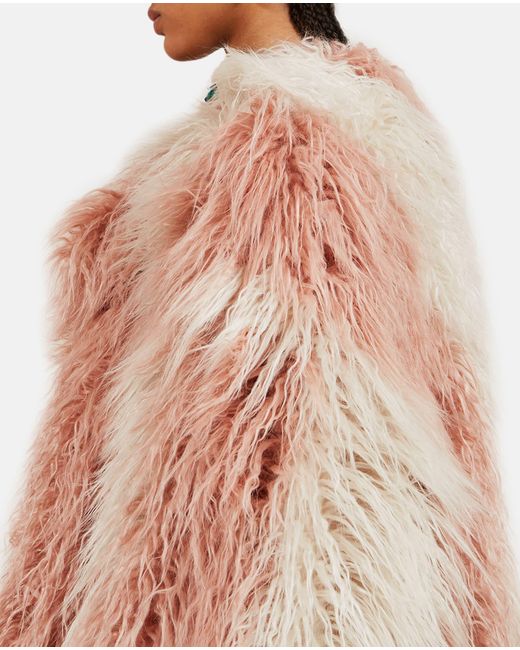 Colville White Oversized Faux Fur Coat