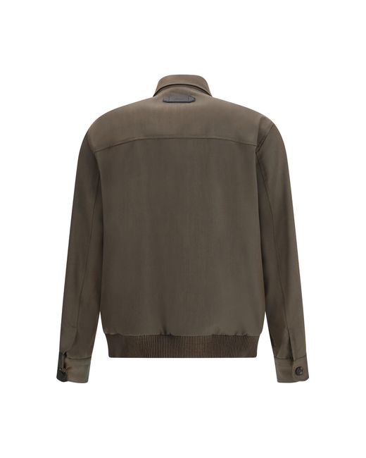 Brioni Gray Wool Jacket for men