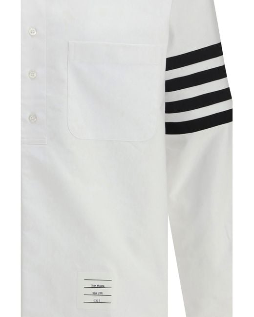 Thom Browne White Cotton Shirt for men