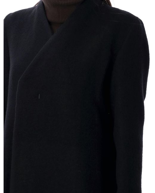 Rick Owens Museum Coat in Black | Lyst