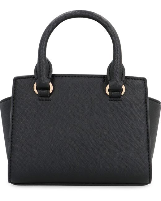 MICHAEL Michael Kors Black Selma Leather Mini Bag