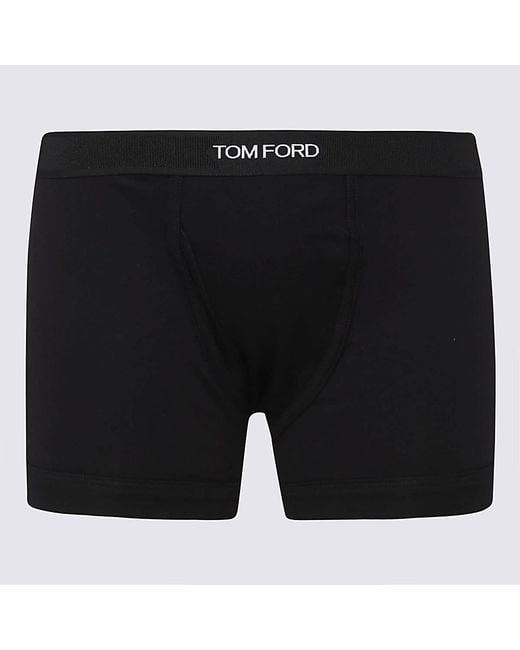 Tom Ford Black Cotton Briefs for men