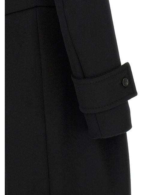 Max Mara Black Wool Coat Clothing