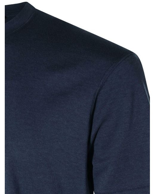 Tom Ford Blue Crew-Neck, Short-Sleeved T-Shirt for men