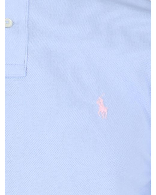 Ralph Lauren Blue Logo Polo Shirt for men