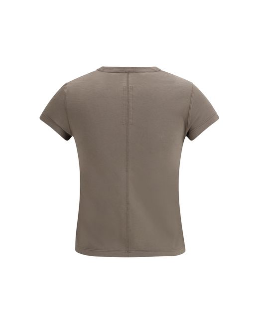 Rick Owens Gray Cotton Slim T-Shirt T-Shirts