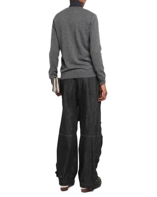 Brunello Cucinelli Gray Cashmere Sweater