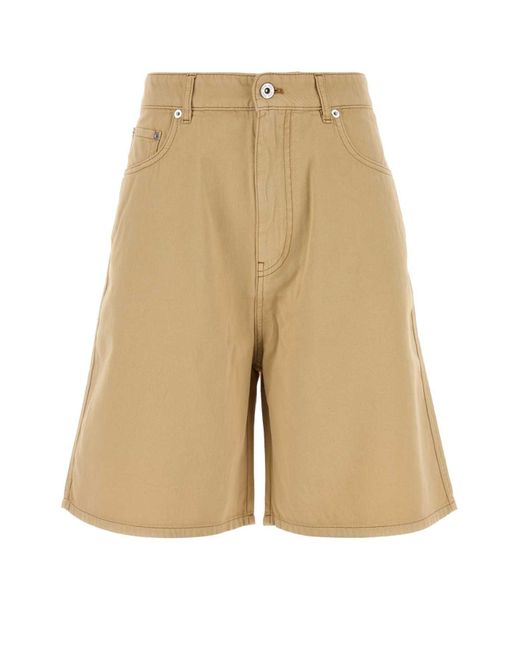Miu Miu Natural Cotton Bermuda Shorts