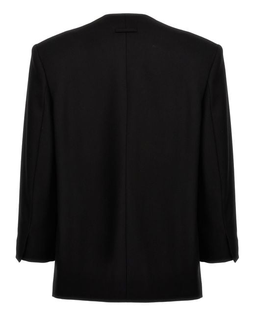 Fear Of God Black 'Lapeless Suit' Blazer for men