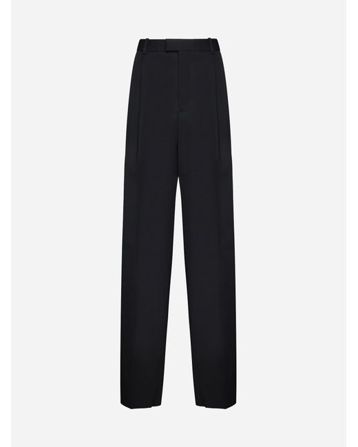 Bottega Veneta Blue Wool Trousers