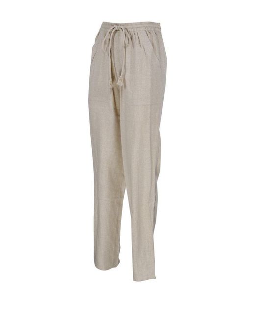 Isabel Marant Gray Mid-rise Drawstring Tapered Trousers